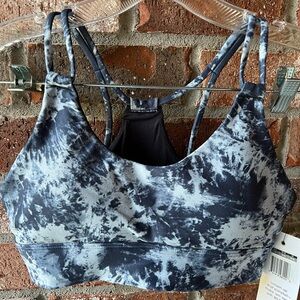 NWT- Wildfox Tyler Sports Bra in "Tie Dye Punch India Ink" colorway. Size small